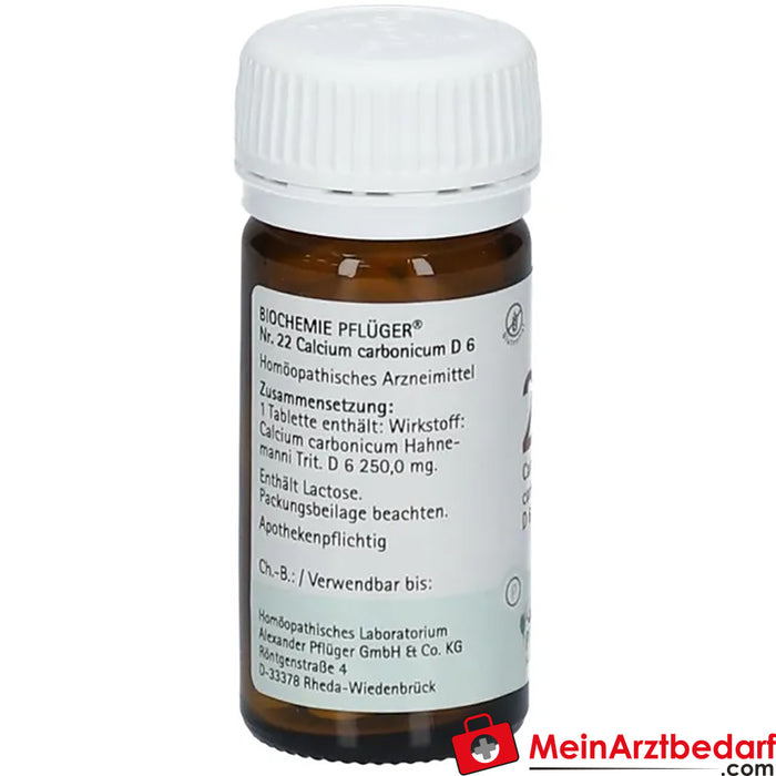 Biochemie Pflüger® No. 22 Calcium carbonicum D6 Tabletki