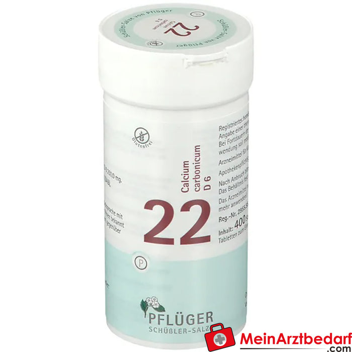 Biochemie Pflüger® 22 号碳酸钙 D6 片剂