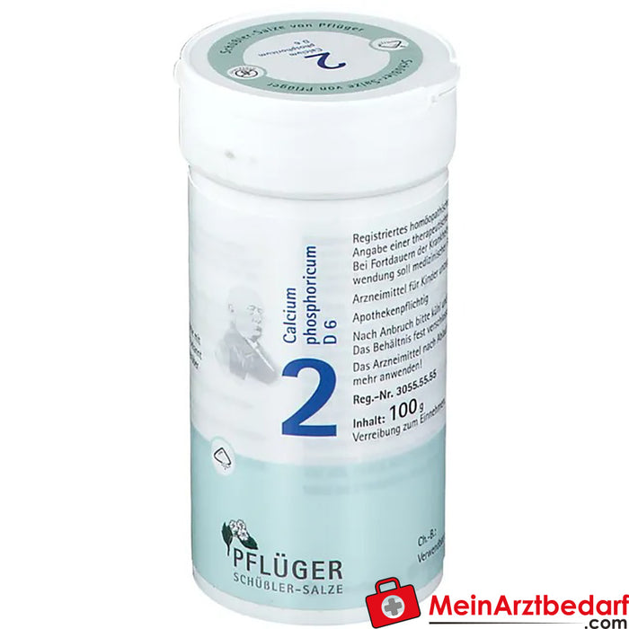 Biochemie Pflüger® 2 号磷酸钙 D6 粉剂