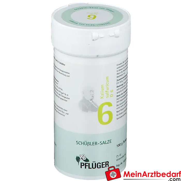 Biochemie Pflüger® No. 6 Potasio sulfúrico D6 Polvo