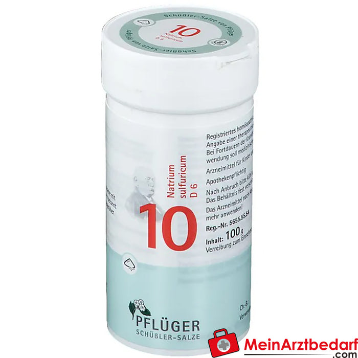 Biochemie Pflüger® No. 10 Natrium sulfuricum D6 w proszku