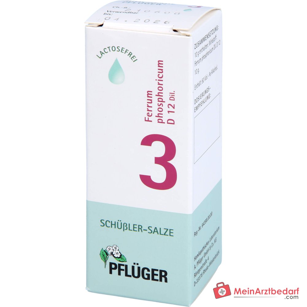 Biochemie Pflüger Ferrum phosphoricum D12 krople 20 ml