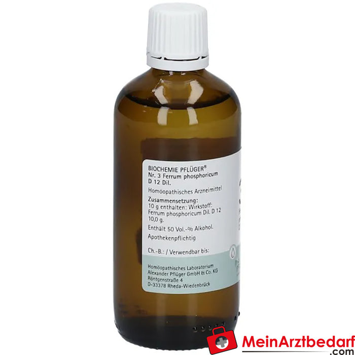 Krople Biochemie Pflüger® No. 3 Ferrum phosphoricum D12