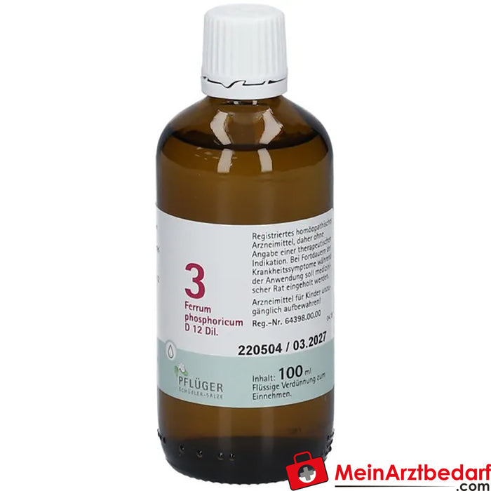 生物化学 Pflüger® 3 号磷酸亚铁 D12 滴剂