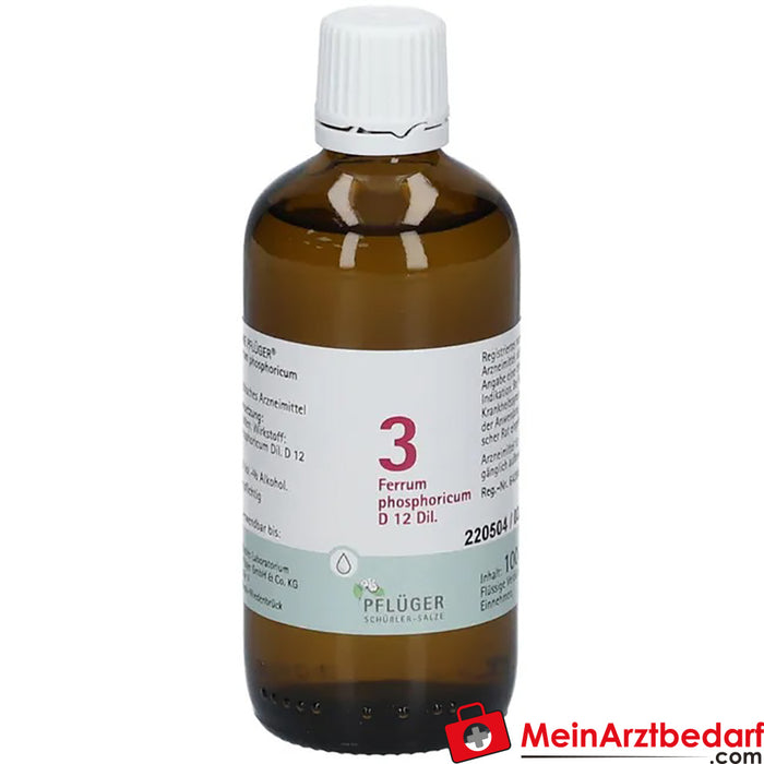 Krople Biochemie Pflüger® No. 3 Ferrum phosphoricum D12