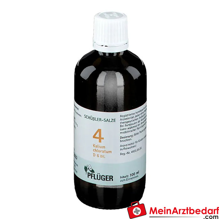 Biochemie Pflüger® No. 4 Clorato de potássio D6 gotas