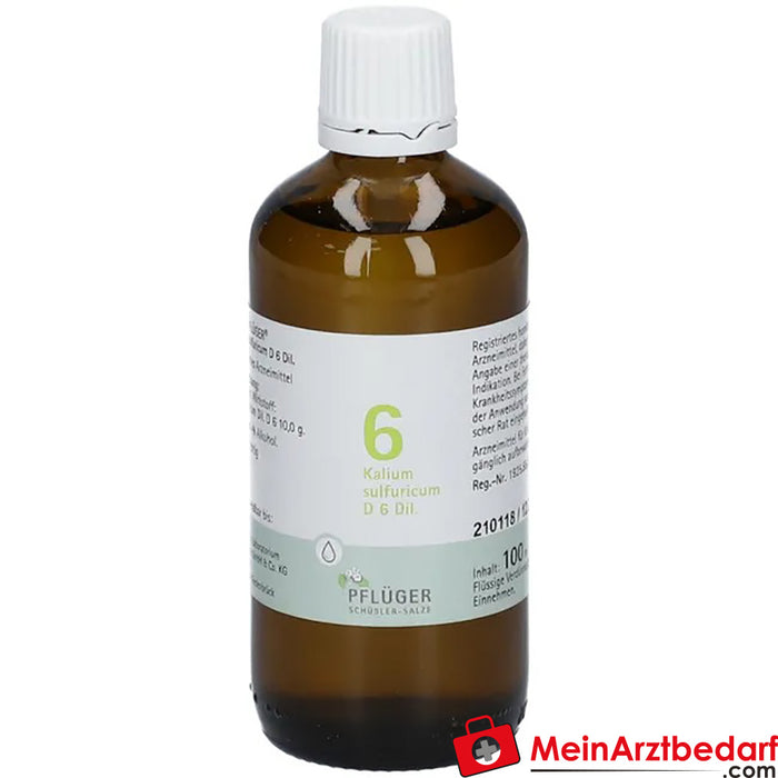 Biochemie Pflüger® No. 6 Gotas de potasio sulfúrico D6