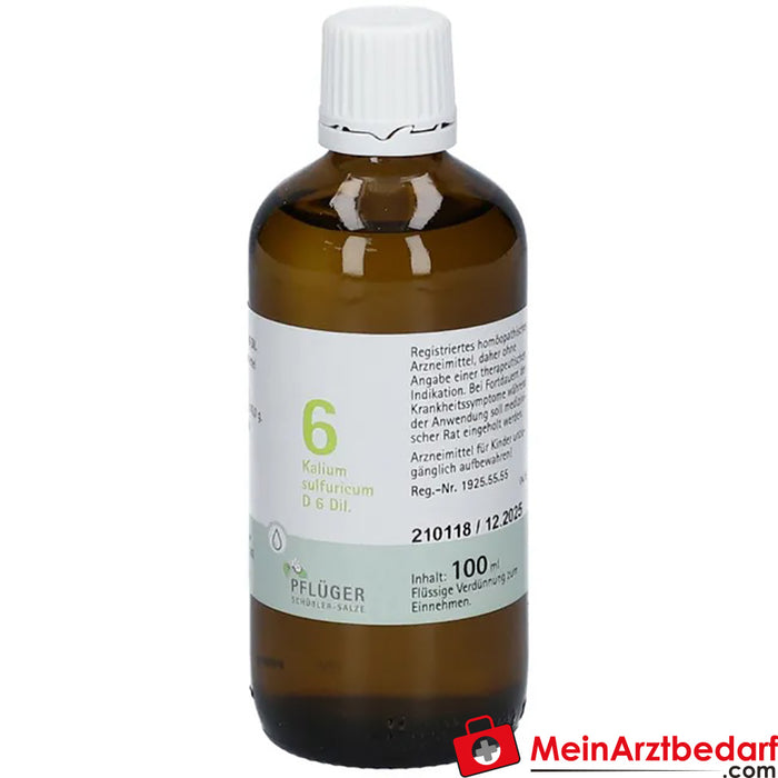 Biochemie Pflüger® No. 6 Potassium sulphuricum D6 Drops