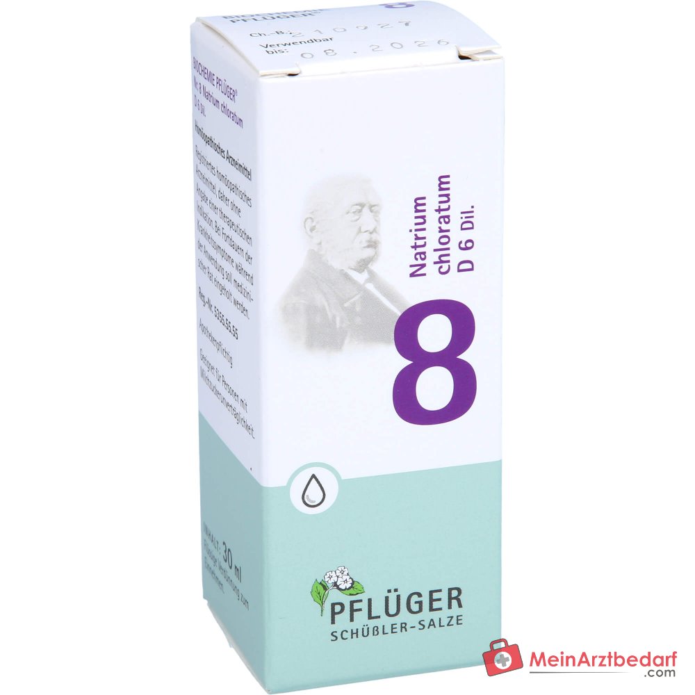 Biochimica Pflüger n. 8 Natrium chloratum D6 gocce 1000 mg