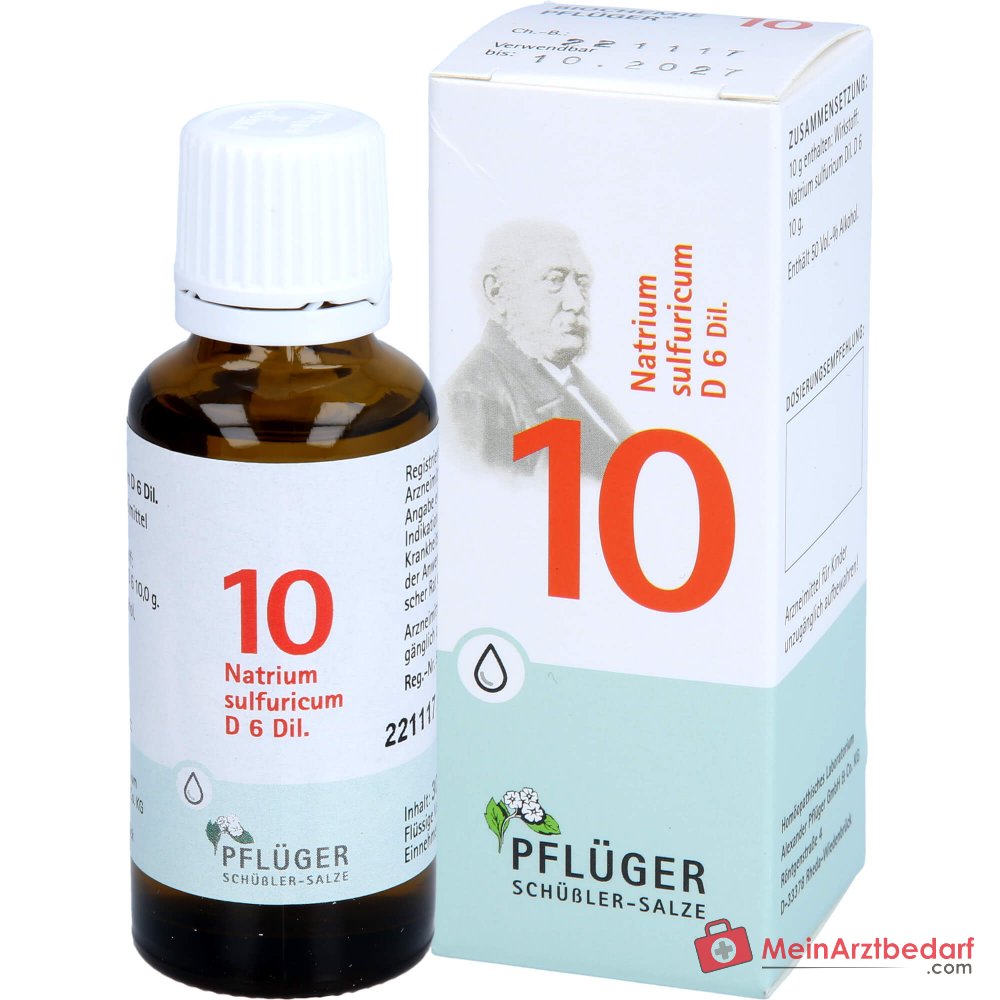 Biochemie Pflüger Nr. 10 Natrium sulfuricum D6 Tropfen