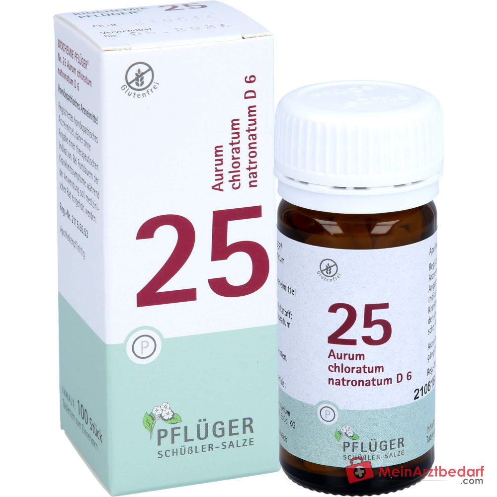 Biochemie Pflüger 25 Aurum chloratum natronatum D6 250 mg tabletten