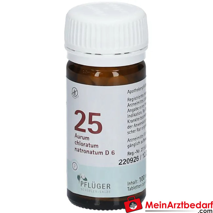 Biochimica Pflüger® No. 25 Aurum chloratum natronatum D6 Compresse