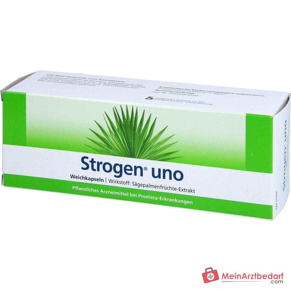 Strathmann Strogen uno Sägepalmenfrucht-Dickextrakt Weichkapseln, 60 St.