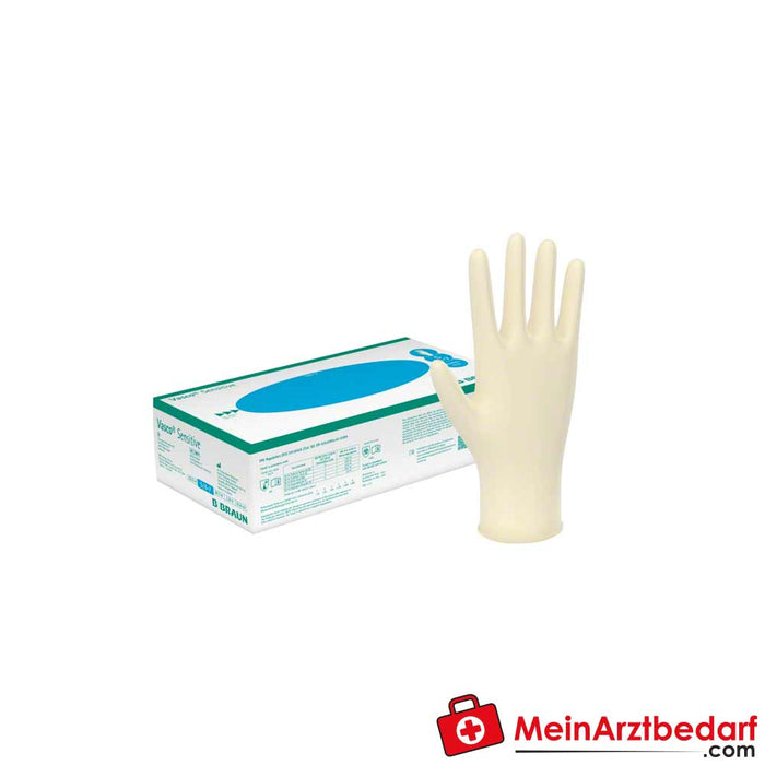 B. Braun Vasco Sensitive, non-sterile highly elastic natural latex examination gloves