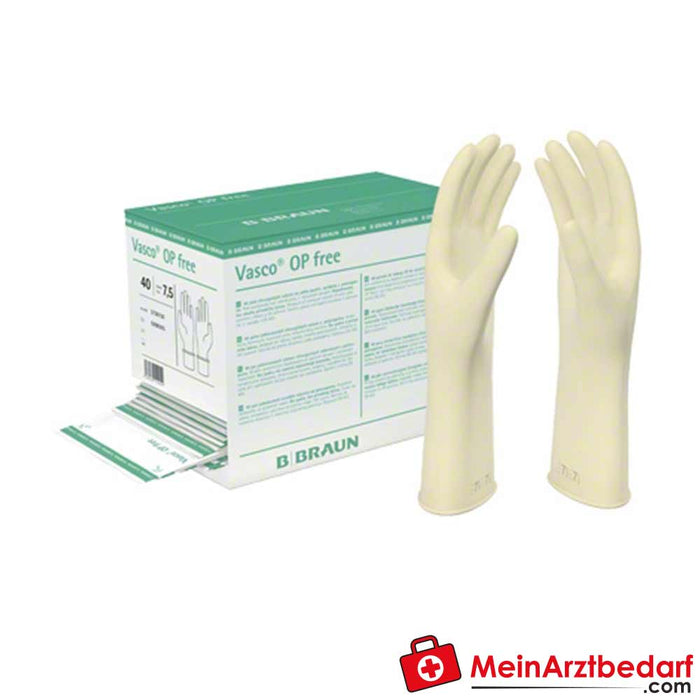 B. Braun Vasco OP Free, sterile Operationshandschuhe latex- und puderfrei, 40 Paar