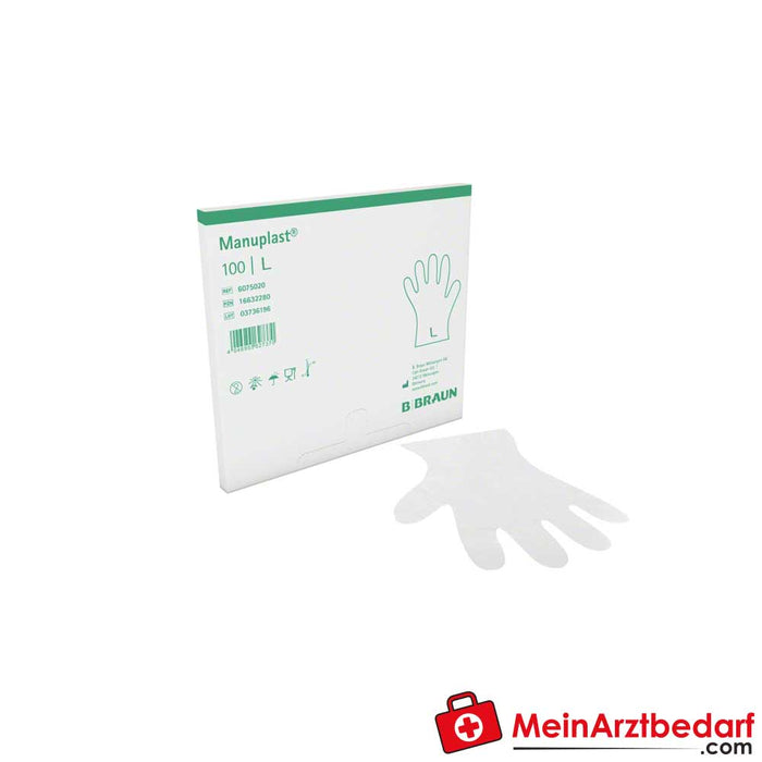 B. Braun Manuplast PE Gloves, 100 pcs.