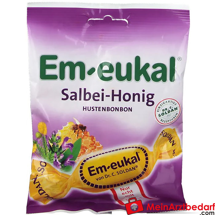 Em-eukal® Saliehoning met suiker, 75g