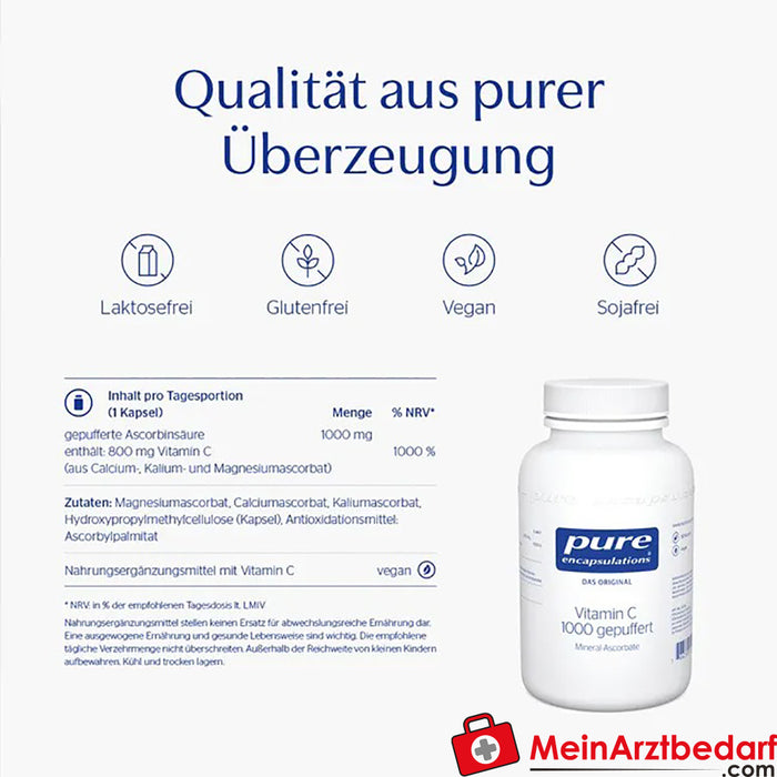 Pure Encapsulations® Vitamine C 1000 Gebufferd