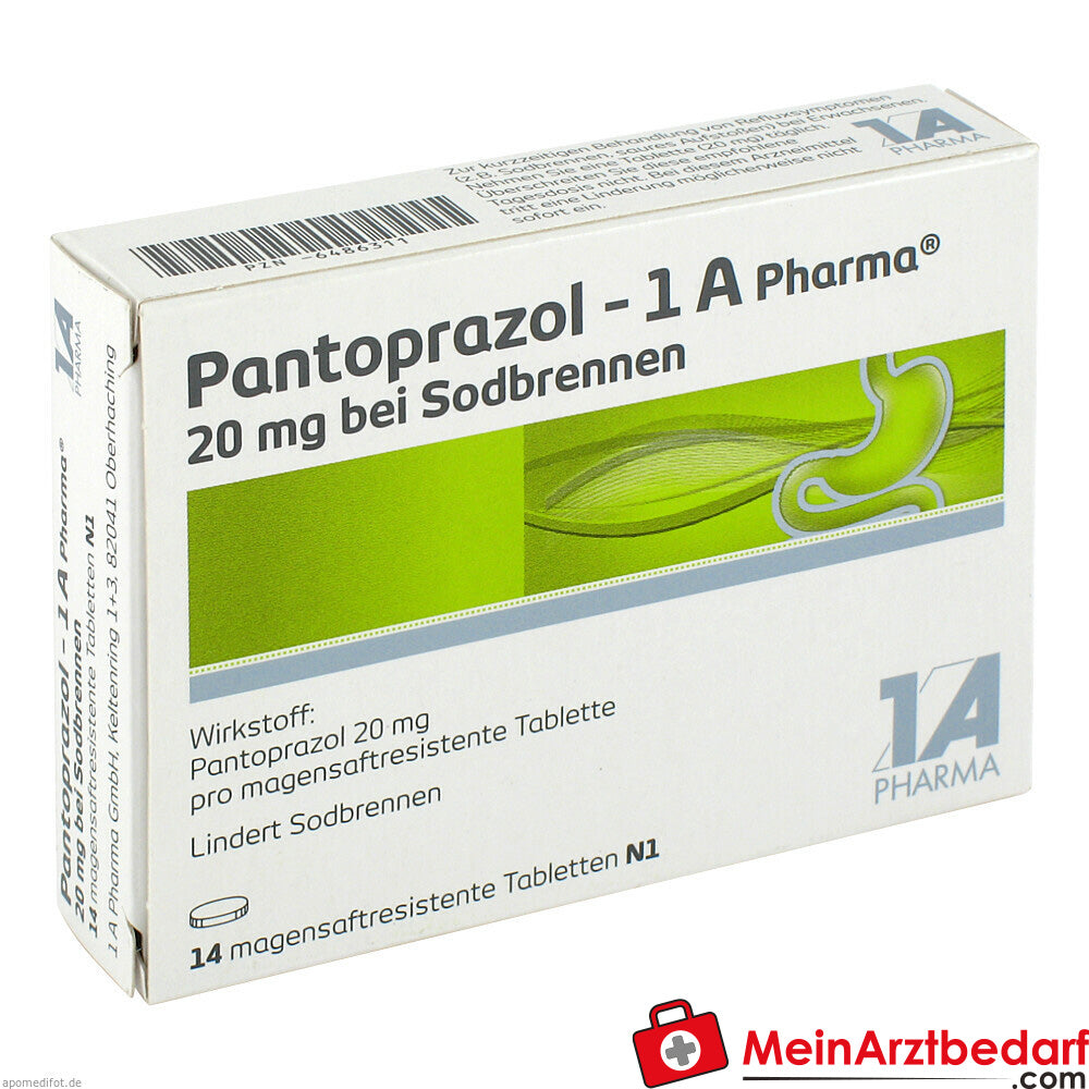 Pantoprazol-1A Pharma 20mg bei Sodbrennen.
