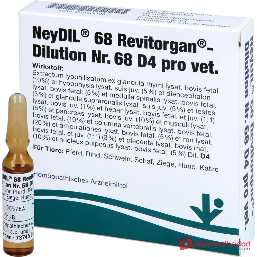 NeyDIL nº 68 D4 pro vet 1 µg/ml solución inyectable 5 x 2 ml