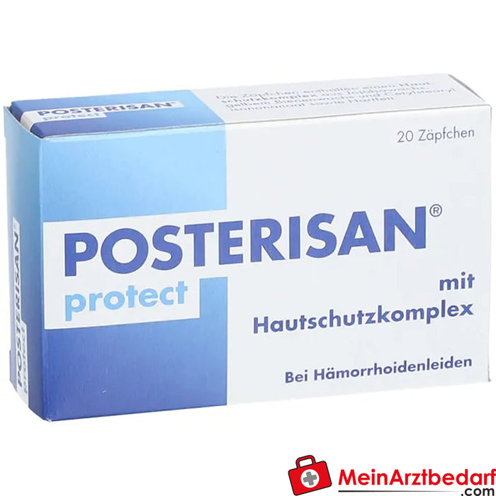 Posterisan® protect supositorios, 20 uds.