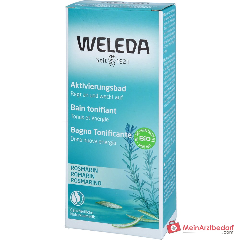 Weleda Rosmarin-Aktivierungsbad mit ätherischem Rosmarinöl, 200 ml