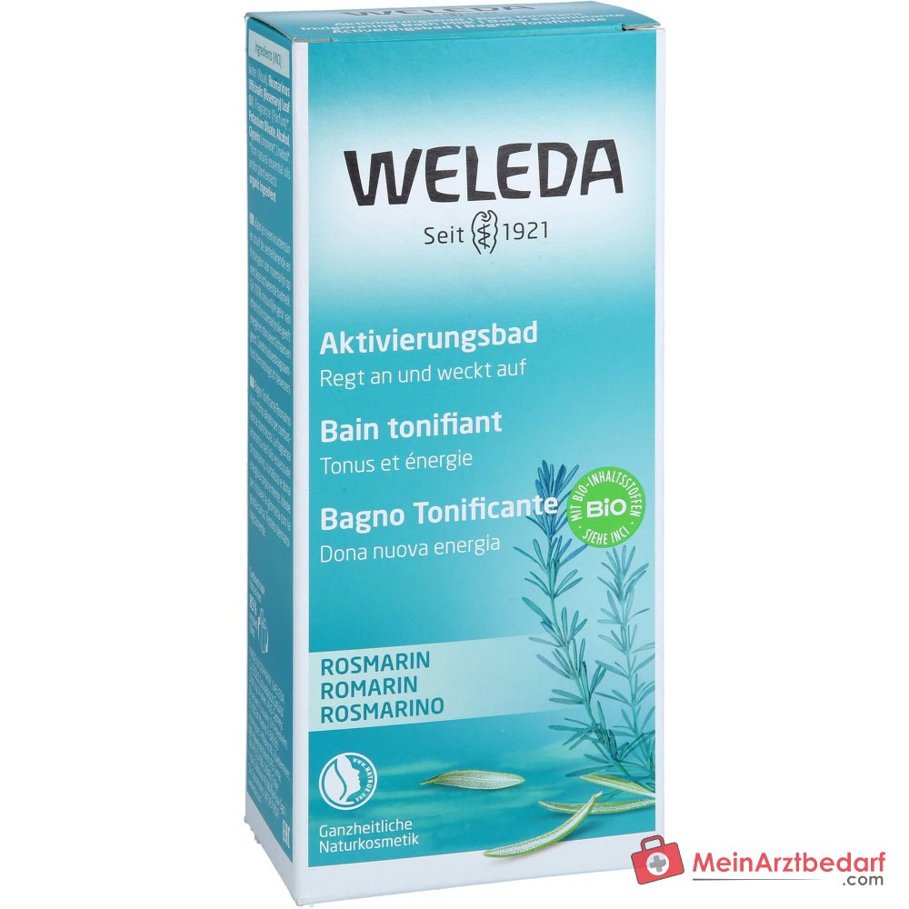Weleda Rosmarin-Aktivierungsbad mit ätherischem Rosmarinöl, 200 ml