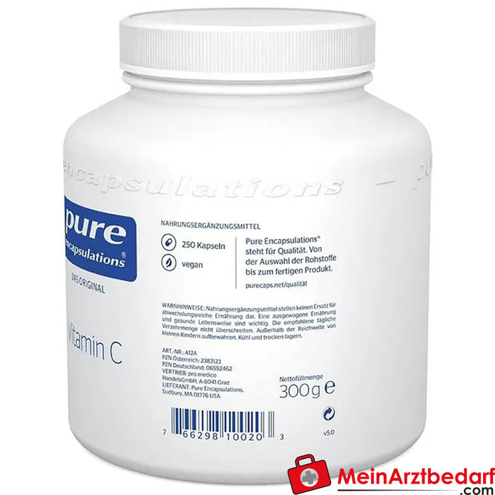 Pure Encapsulations® Vitamina C em Cápsulas