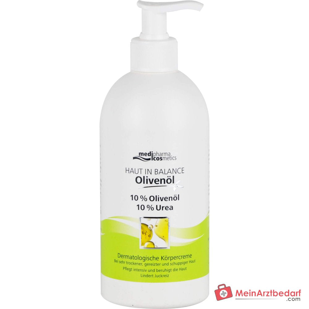 medipharma cosmetics Piel en Equilibrio Crema Corporal Dermatológica con Aceite de Oliva, 500 ml