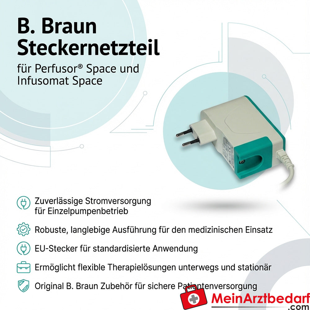 Bloc d'alimentation B. Braun pour Perfusor Space et Infusomat Space Prise européenne