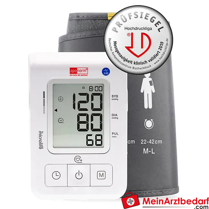 aponorm® Basis Control 上臂式血压计，M - L 号，1 件。