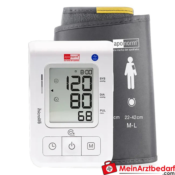 aponorm® Basis Control 上臂式血压计，M - L 号，1 件。