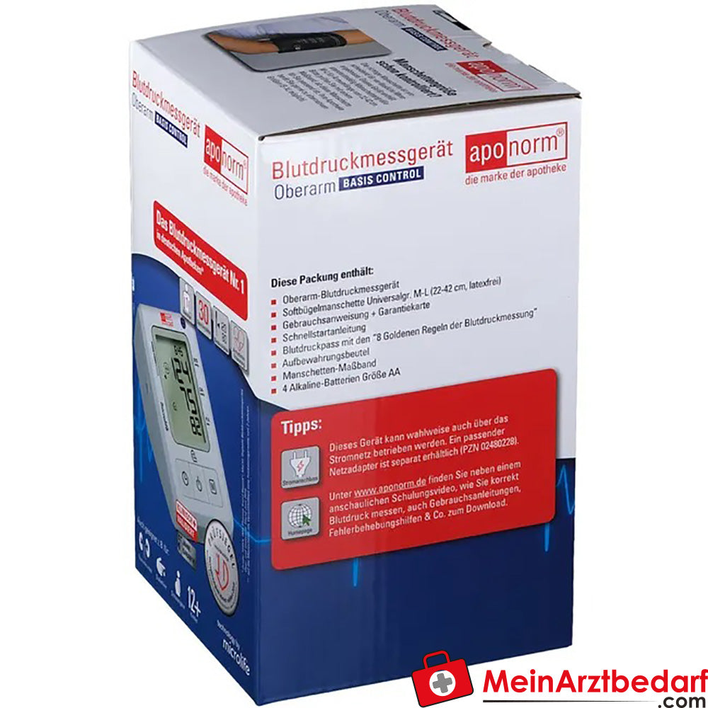 aponorm® Basis Control Oberarm-Blutdruckmessgerät Gr. M - L, 1 St..