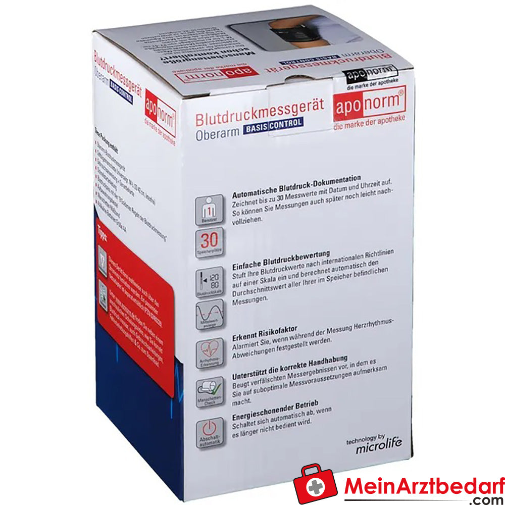 aponorm® Basis Control Oberarm-Blutdruckmessgerät Gr. M - L, 1 St..