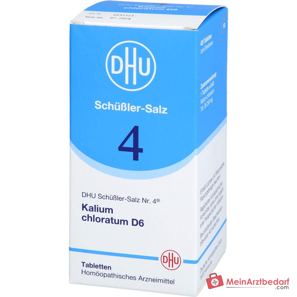 DHU Biochemie 4 Kalium Chloratum D6 Tabletten, 200 st.