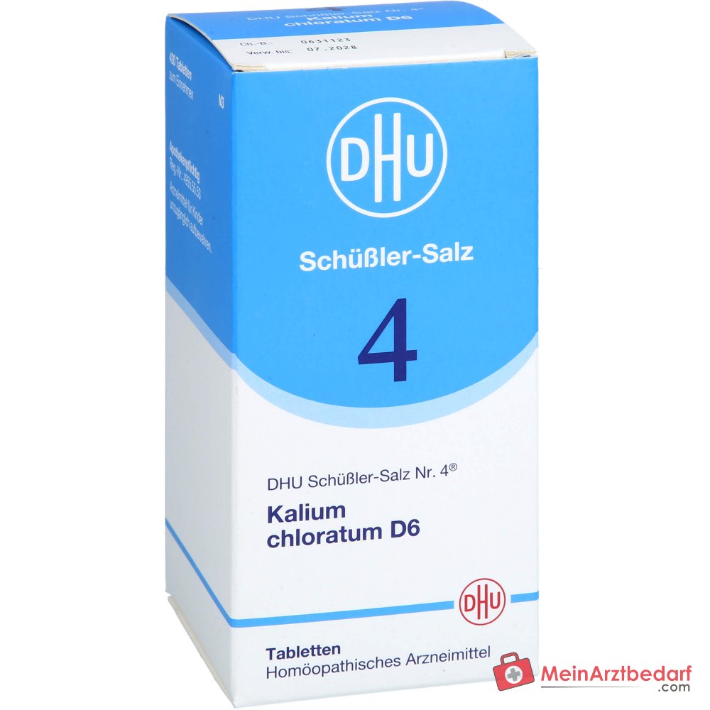 DHU Biochemie 4 Kalium Chloratum D6 Tabletten, 200 st.