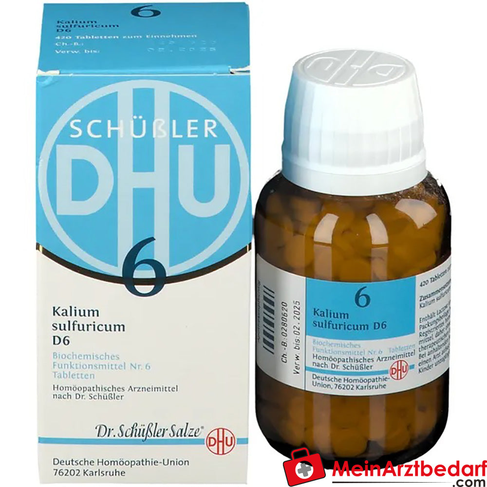 DHU Sel de Schüssler No 6 Kalium sulfuricum D6 250 mg comprimés