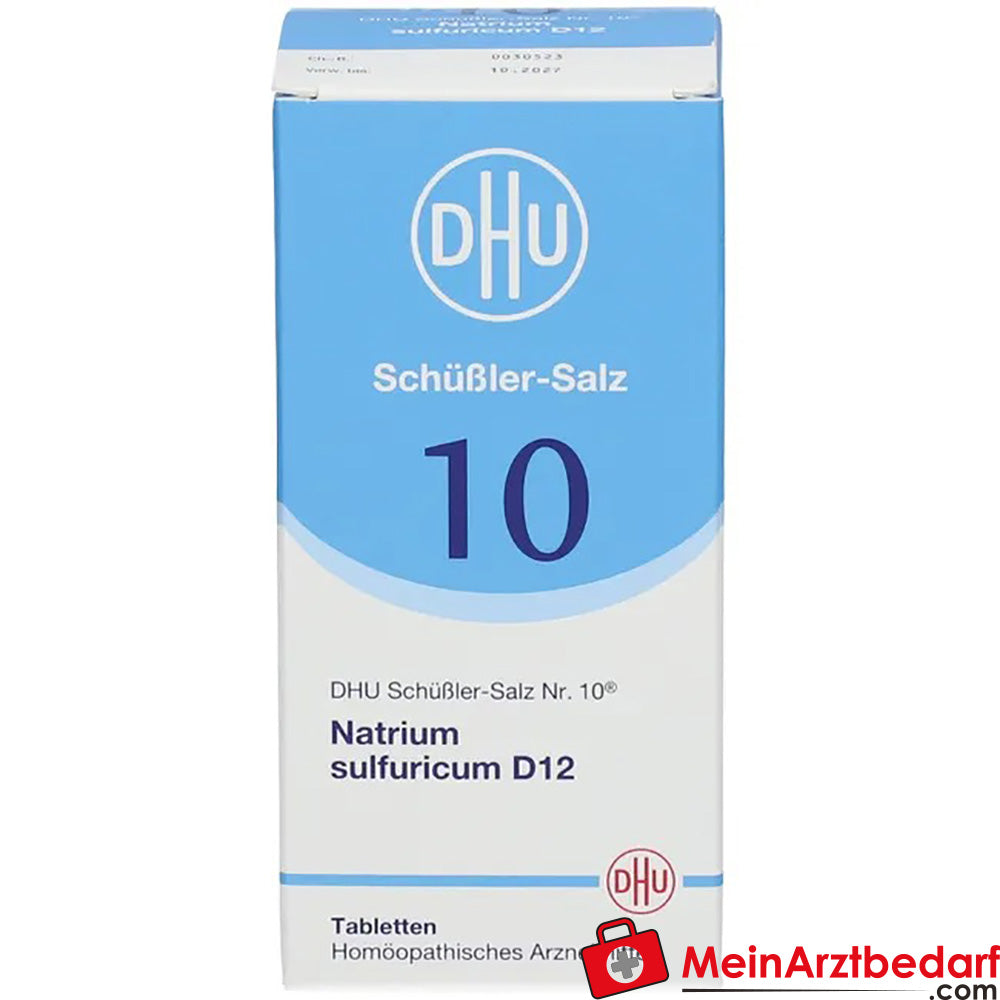 DHU Schuessler Sal nº 10 Natrium sulphuricum D12 Comprimidos 250 mg