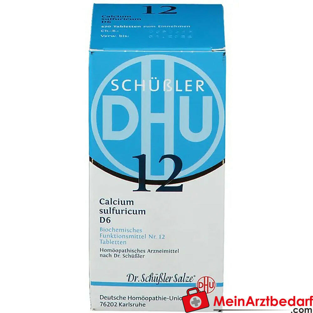 DHU Schuessler Sale n. 12 Calcium sulphuricum D6 Compresse 100 pezzi