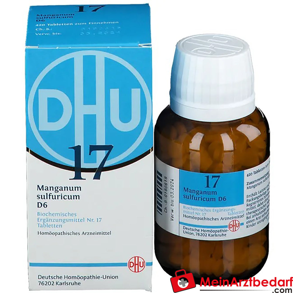 DHU Biochimie 17 Manganum sulfuricum D6 250 mg Comprimés