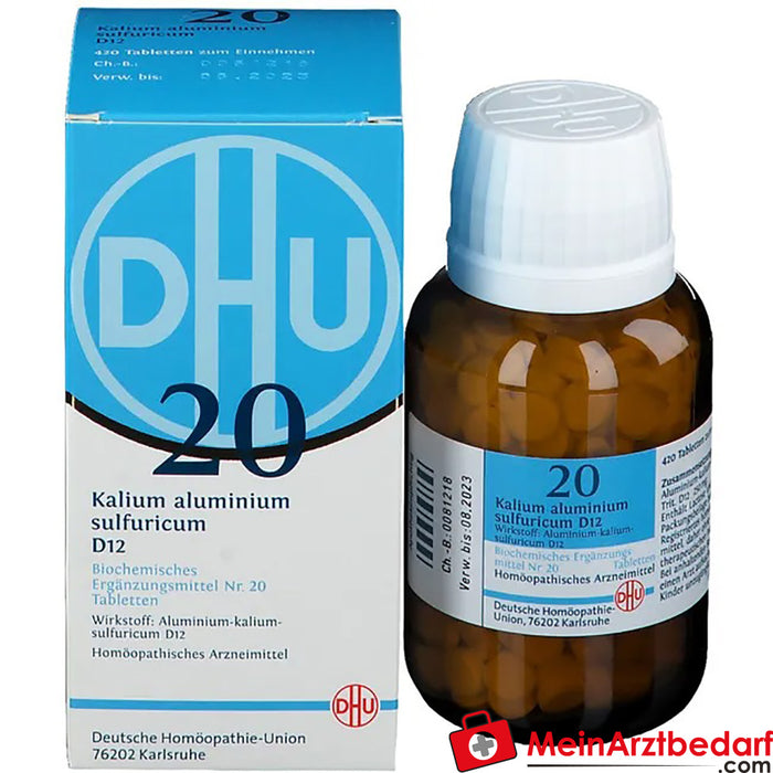 DHU Bioquímica 20 Potasio aluminio sulfúrico D12
