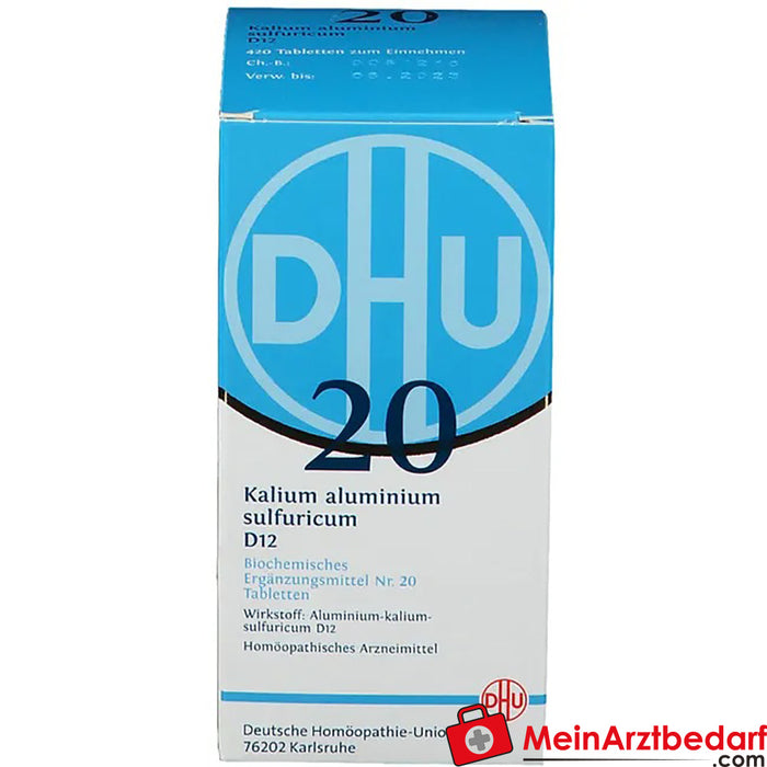 DHU Biochimie 20 Kalium aluminium sulfuricum D12