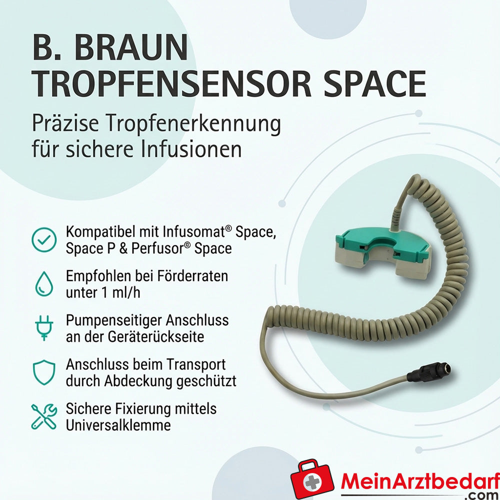 B. Braun Sensore di gocce spaziali per Infusomat®/Perfusor® - consigliato per velocità di erogazione inferiori a 1 ml/h