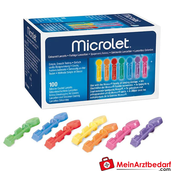 Lancetas Microlet®, 100 unidades.