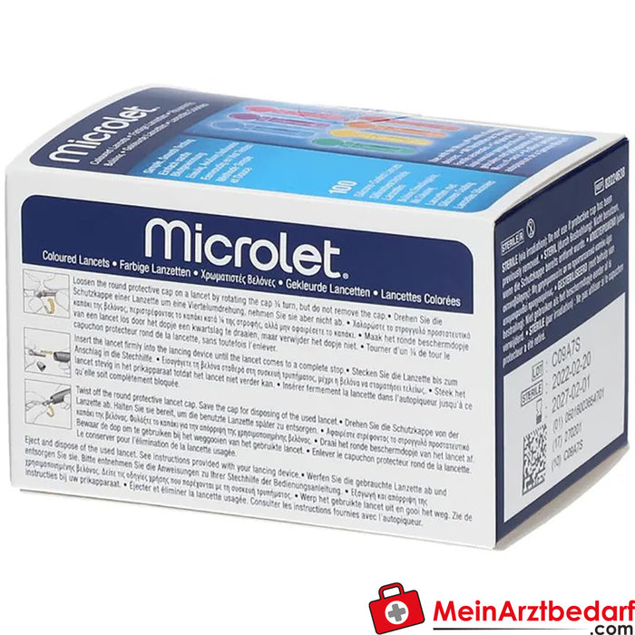 Microlet® Lansetler, 100 adet.
