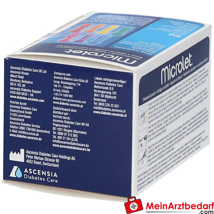 Microlet® Lansetler, 100 adet.