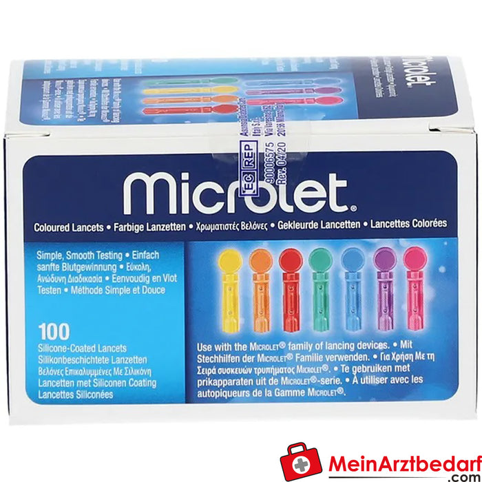 Microlet® Lansetler, 100 adet.