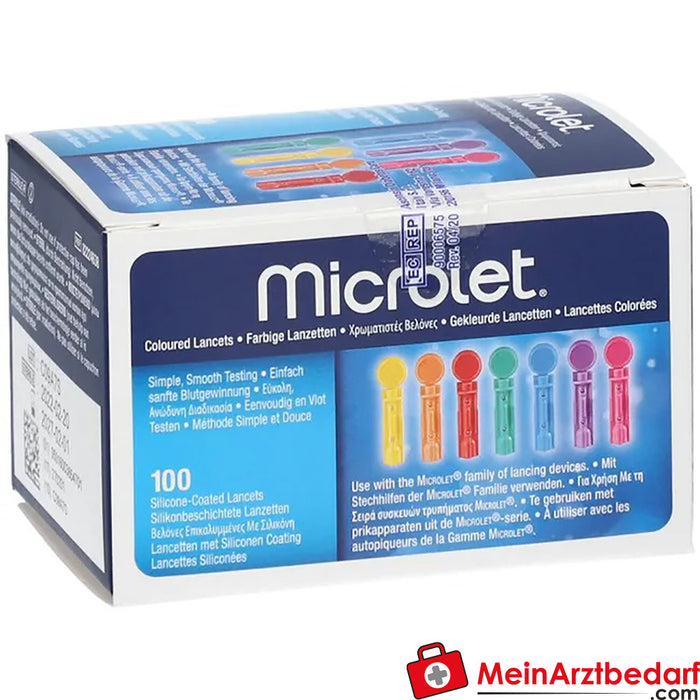 Microlet® Lancetten, 100 stuks.
