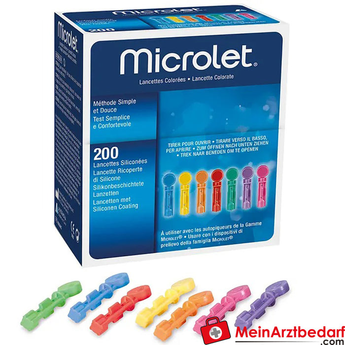 Microlet® Lansetler, 200 adet.