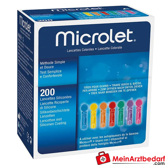 Lancette Microlet®, 200 pezzi.